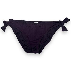 Mossimo Women’s Scarf Tie Bikini Bottoms Eggplant Size Small